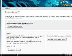 cpanel spam assassin
