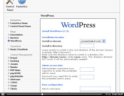 wordpress cpanel